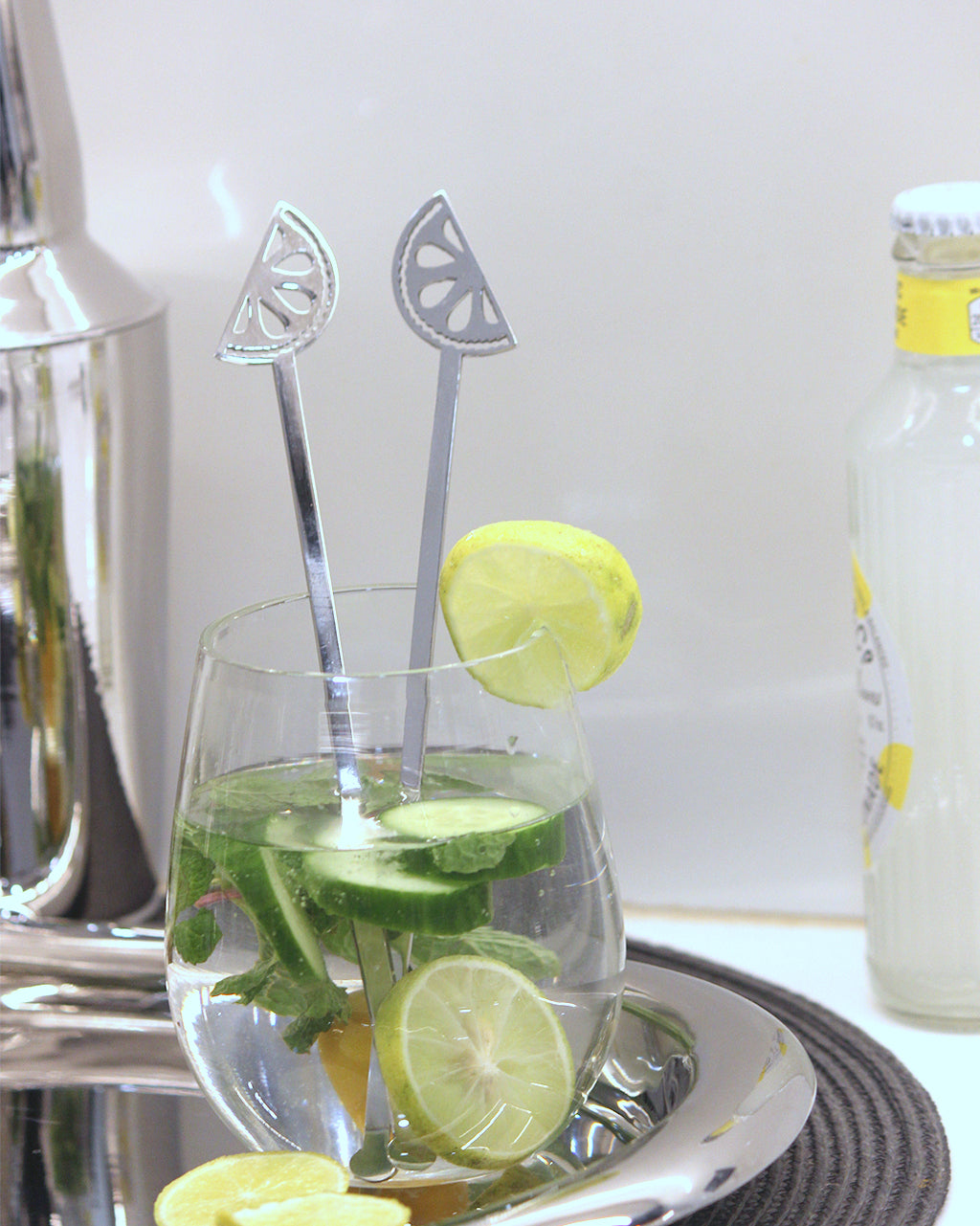 Lemon Drink Stirrer Set of 4