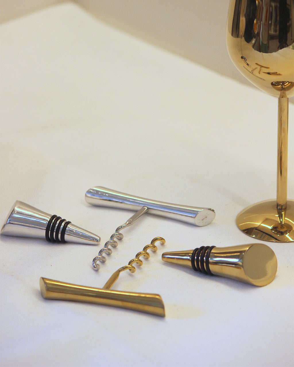 Wine Bottle Opener & Stopper Set