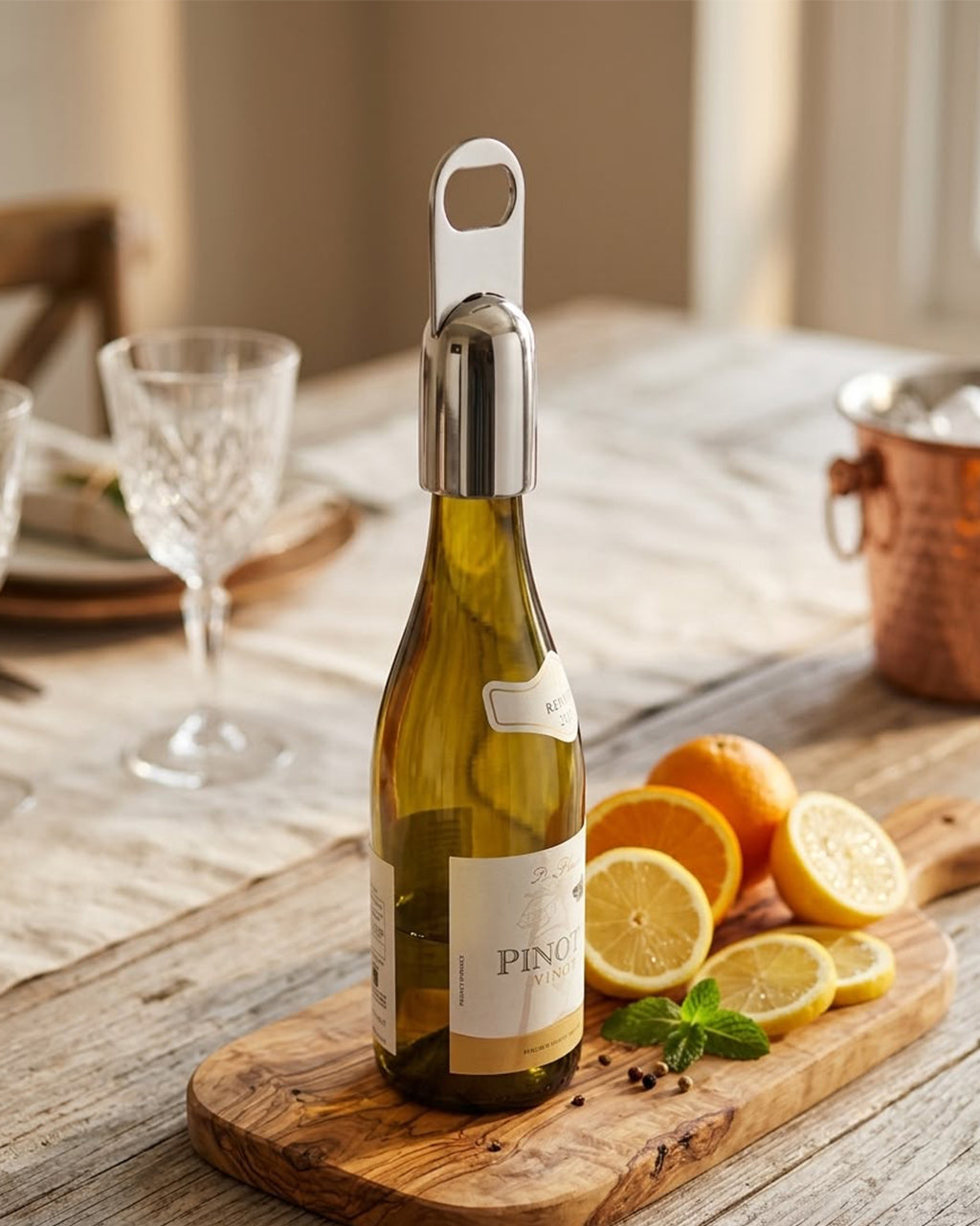 Bottle Opener & Stopper ( 2 in 1 )