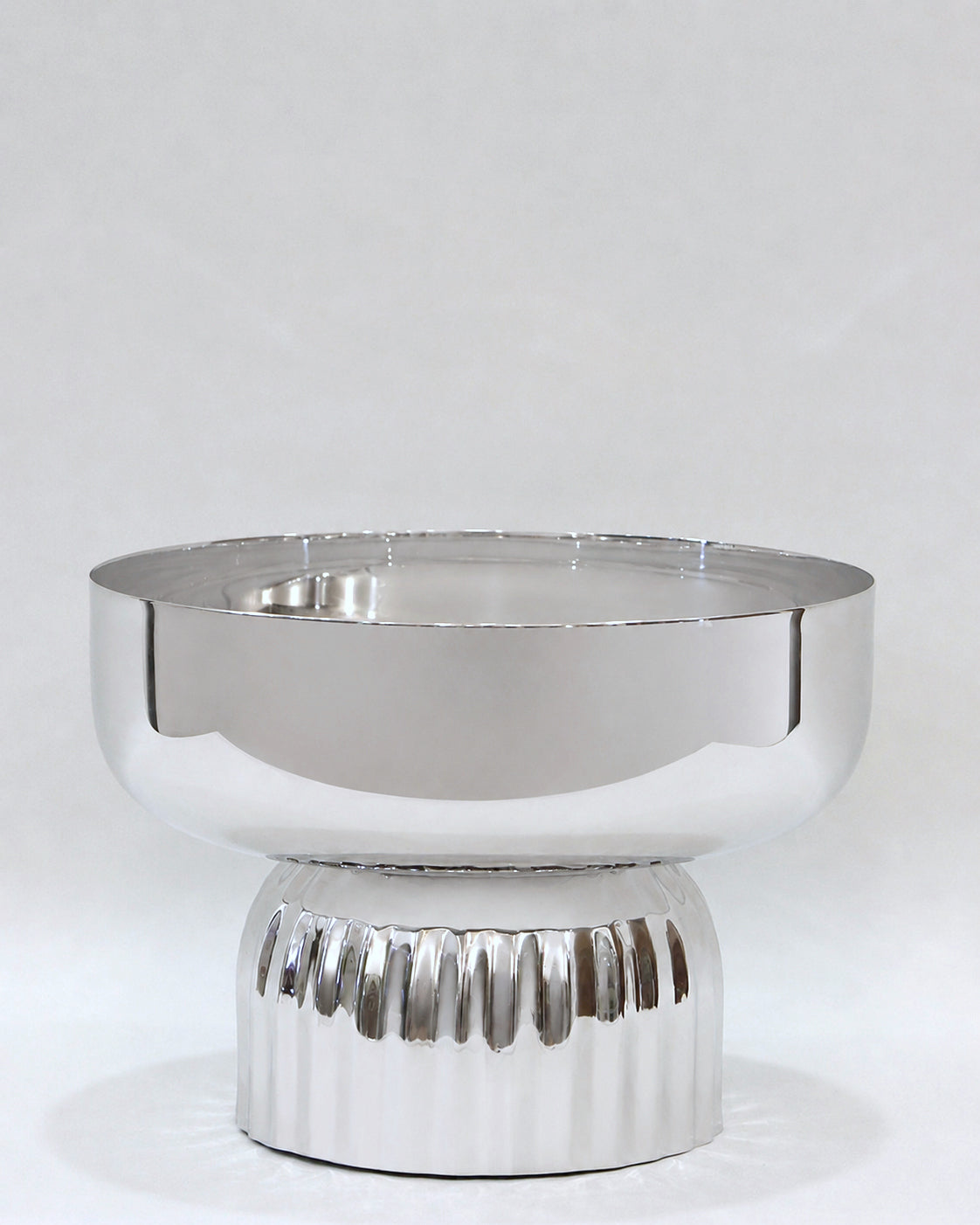 Footed Big Bowl Ribbed